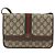 Borsa a tracolla GUCCI GG Supreme Web Sherry Line PVC Beige Gold - vista 13