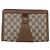Borsa GUCCI GG Supreme Web Sherry Line PVC Beige Gold 89 01 032 - vista 13