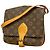 Bolso de hombro Louis Vuitton Monogram Cartouchiere MM