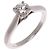 Anello solitario Cartier in platino 950 e diamanti