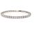 Anello fede Cartier in oro bianco 18K e diamanti - vista 4