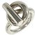 Ring Hermès Anello a fascia HERMES Echappé in argento sterling 925