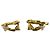Orecchini a clip Chanel Vintage Coco Mark Gold - vista 5