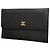 Portafoglio bi-fold Chanel in pelle nera