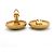 Boucles d'oreilles clips Chanel Gold - vue 3