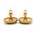 Boucles d'oreilles clips Chanel Gold - vue 9
