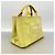 Borsa Tote Prada Canapa Canvas in giallo - vista 2