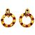 Orecchini a clip Chanel Oro e Rosso