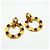 Orecchini a clip Chanel Oro e Rosso - vista 2