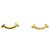 Autre Marque Tiffany & Co. T Smile Mini Ohrringe in 18K Gelbgold