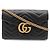 Borsa a tracolla GUCCI GG Marmont in pelle matelassé nera - vista 2