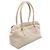 Bolsa de ombro Christian Dior em couro marfim - vista 2