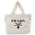 Prada Terry Lettering Logo Tote Bag