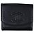 Carteira bi-fold Chanel Coco Mark