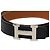 Hermès Black Box Calf and Togo Constance H Reversible Belt - view 2