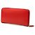 Carteira Continental Prada Red Vitello Move Zip Around - vista 2