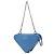 Prada Blue Mini Saffiano Lux Double Triangle Satchel - view 2