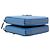 Prada Blue Mini Saffiano Lux Double Triangle Satchel - view 3