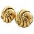 Orecchini a clip Chanel Gold CC placcati in oro con bottone a spirale - vista 6