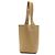 Bolso de cubo Pebble LOEWE Medium en piel de becerro lisa marrón - vista 2