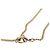 Collana Chanel Gold CC con pendente a cervo in perle sintetiche e strass placcato oro - vista 5