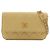 Clutch Chanel Yellow CC de piel de cordero acolchada con cadena