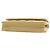 Clutch Chanel Yellow CC de piel de cordero acolchada con cadena - vista 12