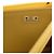 Clutch Chanel Yellow CC de piel de cordero acolchada con cadena - vista 8