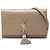 Autre Marque Saint Laurent Borsa a tracolla Kate Tassel in pelle goffrata croc marrone Small con monogramma