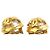 Orecchini a clip Chanel Gold CC placcati oro con perle finte - vista 6
