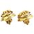 Orecchini a clip Chanel Gold CC placcati oro con perle finte - vista 7