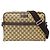 Borsa a tracolla Gucci in tela GG beige e marrone