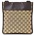 Borsa a mano Gucci in tela GG beige e marrone - vista 2