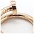 Anello a fascia Cartier Juste un Clou in oro rosa 18K - vista 4