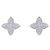 Pendientes de botón Louis Vuitton en oro blanco de 18K y diamantes - vista 2
