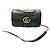 Borsa a tracolla Gucci Marmont in pelle nera