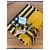 Sciarpa Burberry in cashmere a quadri giallo e nero - vista 3