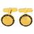 Bulgari Abotoaduras Bvlgari em esmalte e ouro amarelo 18K