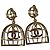 CHANEL Vintage Birdcage Clip-On Ohrringe