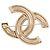 Spilla Chanel Coco Mark con strass - vista 3