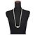 Collana Chanel strass dorata - vista 4