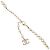 Collana Chanel strass dorata - vista 5