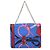 Hermès Hermes Kara Chain Shoulder Bag in Blue Multicolor Silk