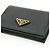 Portefeuille compact bi-fold Prada Saffiano Triangle - vue 3
