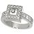Anel Chopard Happy Diamonds 1 em ouro branco - vista 5
