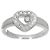 Anillo Chopard Happy Diamond Heart en oro blanco de 18K - vista 3