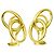 Autre Marque Tiffany & Co. Double Loop Ohrringe in 18K Gelbgold