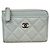 Portamonete Chanel in pelle verde chiaro - vista 2