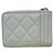 Portamonete Chanel in pelle verde chiaro - vista 3