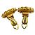 Boucles d'oreilles clips Chanel Gold - vue 4